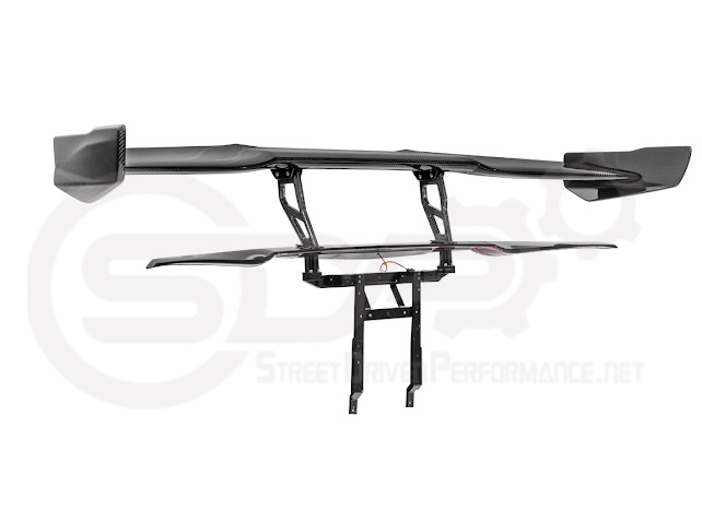 2014-2019 CHEVROLET CORVETTE C7  | EXTENDED REAR HIGH SPOILER WITH WING RISER