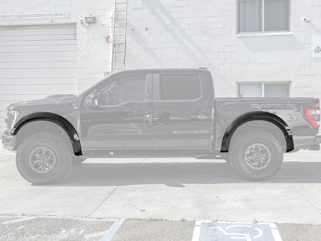 2021-UP F-150 RAPTOR | FACTORY STYLE CARBON FIBER SIDE FENDER FLARES REPLACEMENT (FRONT AND / OR REAR)