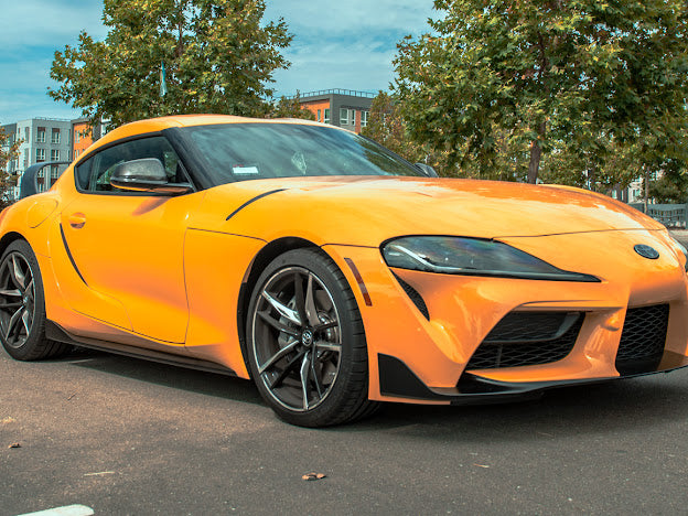 2020-Up Toyota GR Supra A90 A91 | SDP Performance Style CARBON FIBER Front Hood Duct Vent Cover (Pair)
