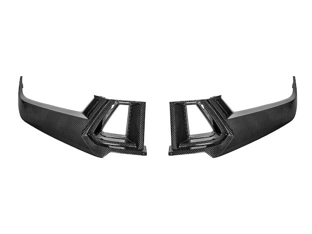 2024-Up Ford Mustang S650 Dark Horse | CARBON FIBER Front Upper Grille Insert Trim Pair