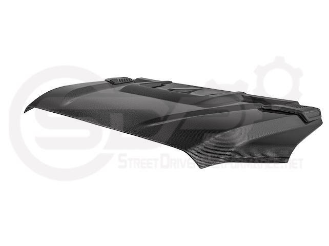 2022-UP TOYOTA TUNDRA | SDP CARBON FIBER FRONT VENTED HOOD WITH SIDE VENTS