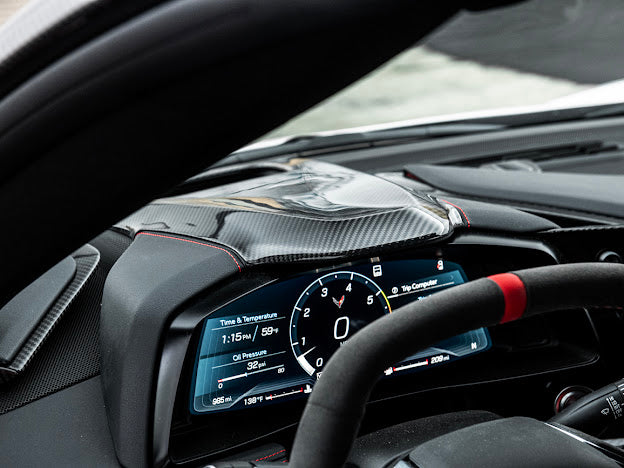 2020+ CHEVROLET CORVETTE C8 CARBON FIBER UPPER DASHBOARD PAD INSTRUSMENT PANEL COVER