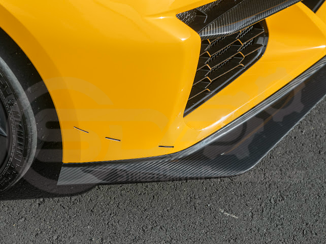 2023-Up Corvette C8 Z06 | Z07 Extended Package CARBON FIBER Front Lip Splitter Ground Effects