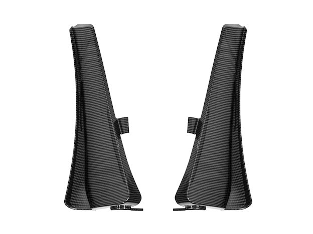 2023-Up Corvette C8 Z06 & E-RAY | Extended Hydro-Dipped Carbon Fiber Front & Rear Mud Flap Splash Guards