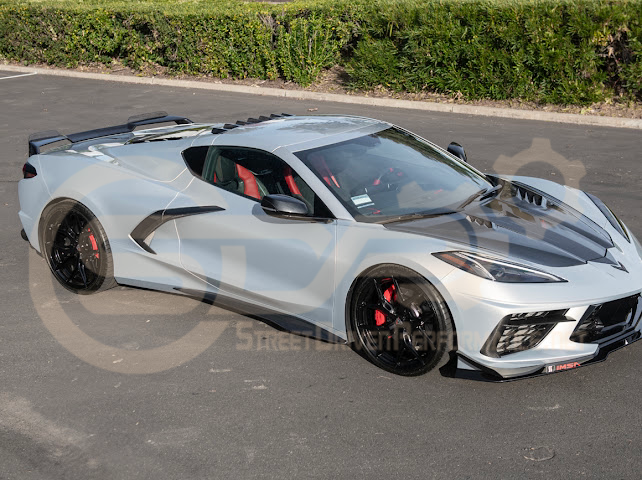 2020+ CHEVROLET CORVETTE C8 STINGRAY | Z06 PACKAGE SIDE SKIRTS ROCKER PANELS GROUND EFFECTS