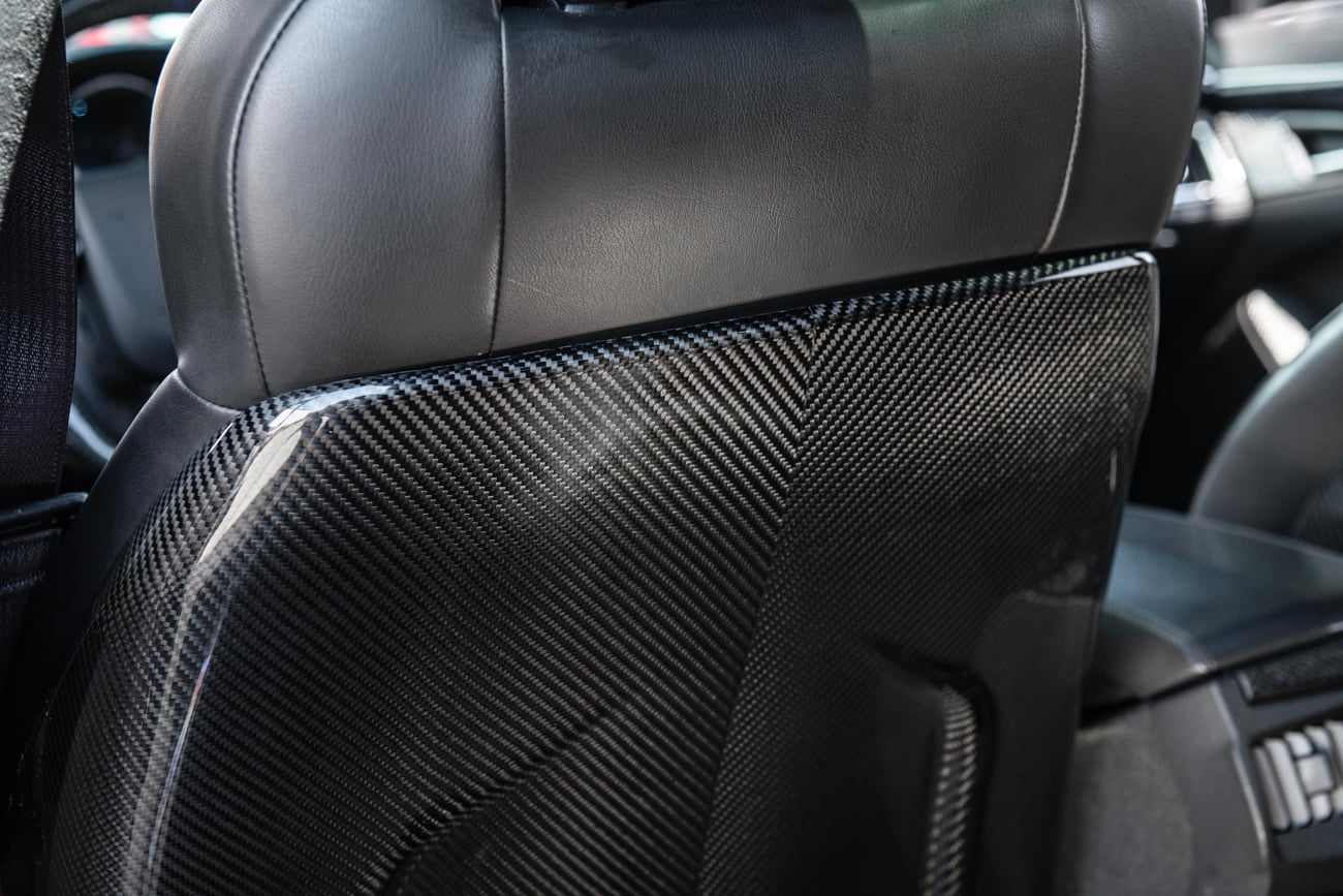 2009-2015 Cadillac CTS/CTS-V V2 CARBON FIBER SEAT BACK PANEL COVER REPLACEMENT PAIR