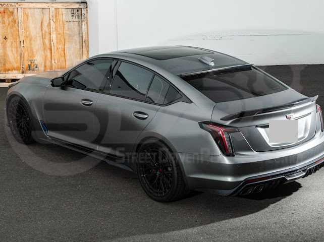2020-Present Cadillac CT5 / CT5-V / CT5-V Blackwing | SDP Performance Style CARBON FIBER Rear Window Top Roof Spoiler Wing