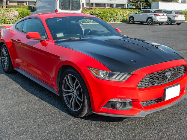 2015-23 FORD MUSTANG S550 | GT500 STYLE FRONT AIR VENTED HOOD