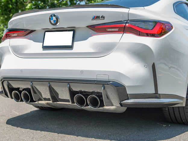 2021-Up BMW G80 M3 | Factory Style CARBON FIBER Rear Apron Lip Splitter Ground Effects