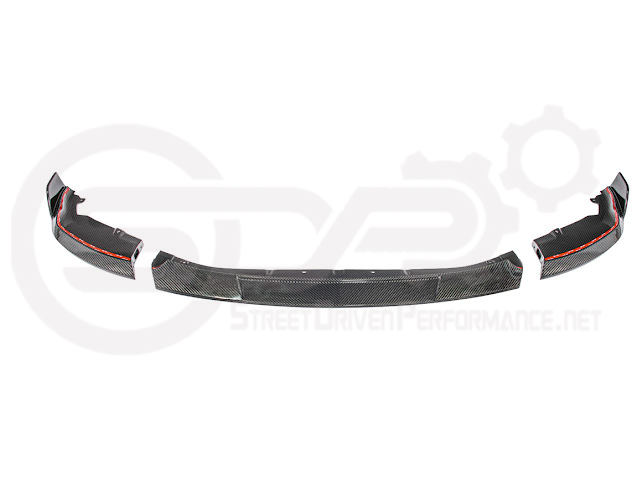 2023-Up BMW G87 M2 | TR Style 3PCS Carbon Fiber Front Bumper Splitter Lip Ground Effects