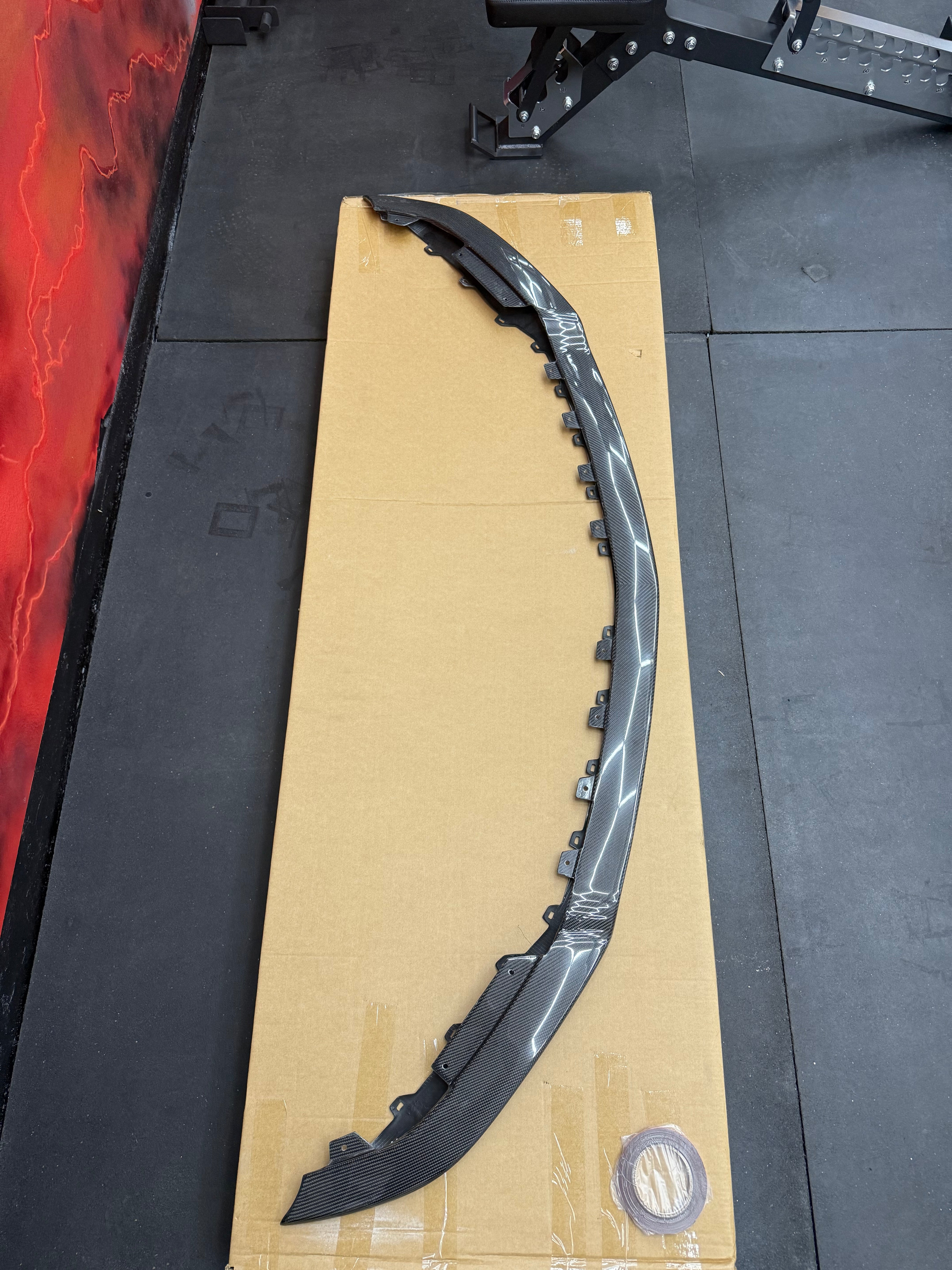 2022-UP CADILLAC CT5-V BLACKWING SEDAN | CARBON FIBER FACTORY EXTENDED STYLE FRONT LIP SPLITTER GROUND EFFECTS