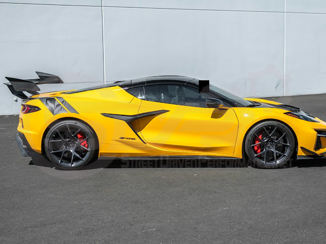 2023-UP CHEVROLET CORVETTE C8 Z06 & E-RAY | SDP PERFORMANCE TRACK STYLE CARBON FIBER SIDE SKIRTS ROCKER PANEL GROUND EFFECTS