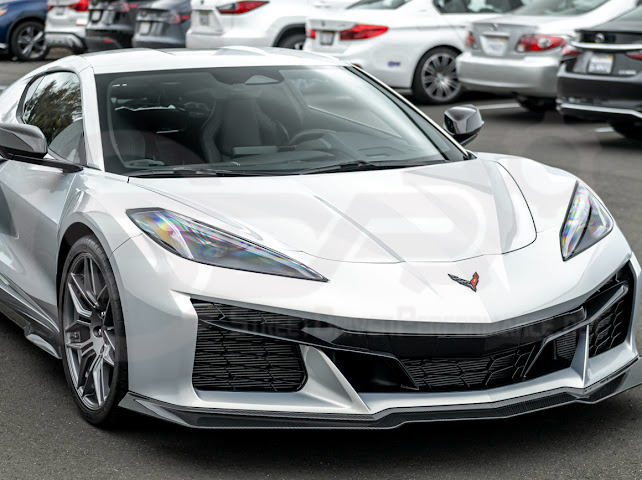 2023-UP CORVETTE C8 Z06 | Z07 STYLE EXTENDED ONE-PIECE FRONT LIP SPLITTER GROUND EFFECTS