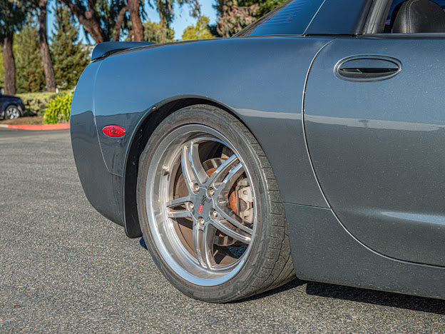 1997-2004 CHEVROLET CORVETTE C5 FRONT AND REAR EXTENDED SPLASH GUARDS / MUD FLAPS