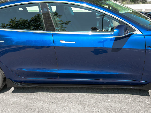 2017-UP TESLA MODEL 3 PERFORMANCE SIDE SKIRTS ROCKER PANEL GROUND EFFECTS