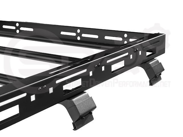 2018-UP JEEP WRANGLER JL & 2020-PRESENT JEEP GLADIATOR JT | CARBON STEEL BLACK TOP ROOF CARGO RACK (FULL & HALF LENGTH)