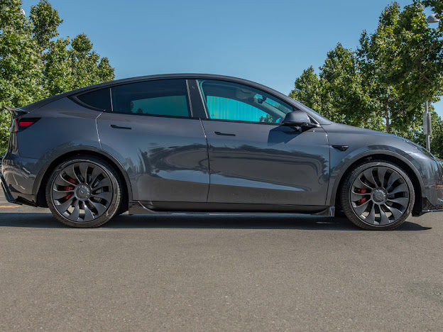 2020-UP TESLA MODEL Y PERFORMANCE SIDE SKIRTS ROCKER PANELS GROUND EFFECTS