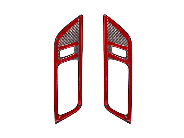 2024-Up Ford Mustang S650 | CARBON FIBER Interior Side Door Handle Panel Cover