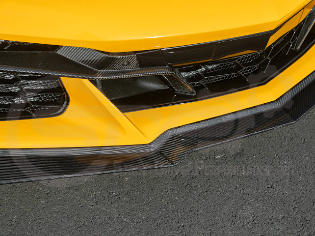 2023-Up Corvette C8 Z06 | Z07 Extended Package CARBON FIBER Front Lip Splitter Ground Effects