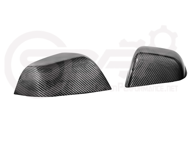 2024-Up Tesla Model 3 | Carbon Fiber Tape On Side Mirror Cap Covers Pair