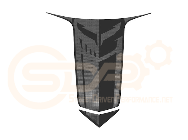 2020-UP CORVETTE C8 BRONZE ACCENT HOOD RACING STRIPE DECAL