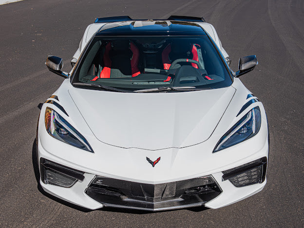 2020+ CHEVROLET CORVETTE C8 STINGRAY & Z51 | CARBON FIBER FASCIA PANEL GRILLE REPLACEMENT