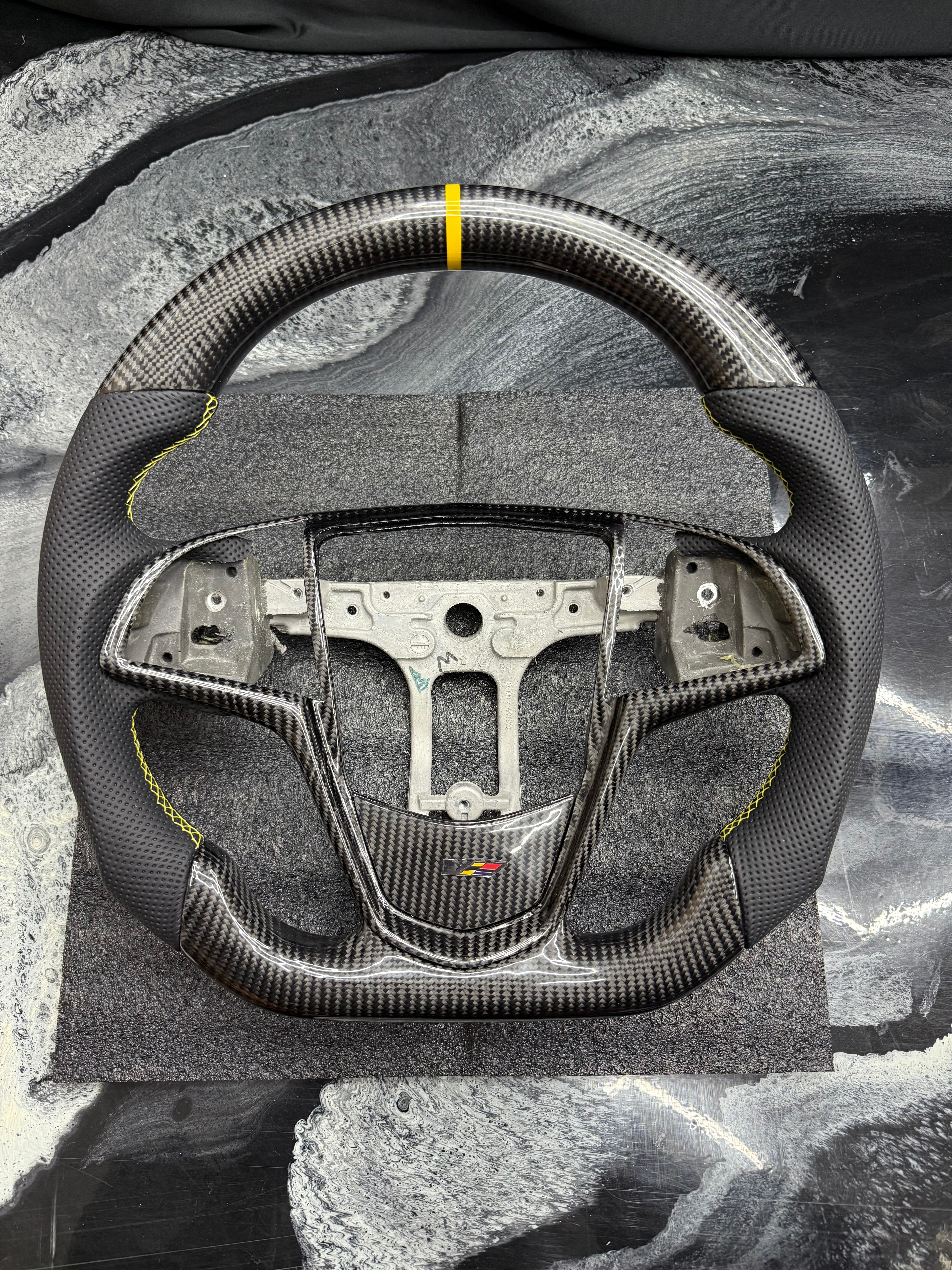 2014 - 2019 CADILLAC CTS, CTS-V "V3" & 2013-2019 ATS, ATS-V | Carbon Fiber Steering Wheels (IN STOCK NO WAIT TIMES)