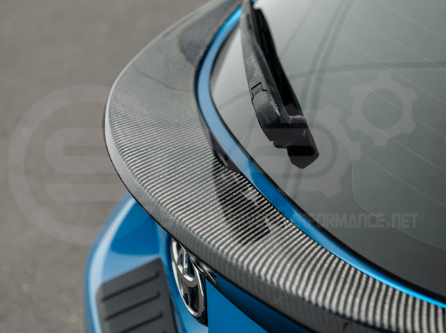 2019-UP TOYOTA GR COROLLA | JDM SDP PERFORMANCE STYLE CARBON FIBER REAR HATCH MID WING SPOILER
