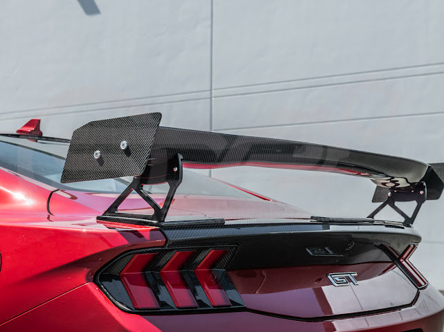 2024-UP FORD MUSTANG S650 COUPE | APR STYLE CARBON FIBER REAR HIGH WING SPOILER