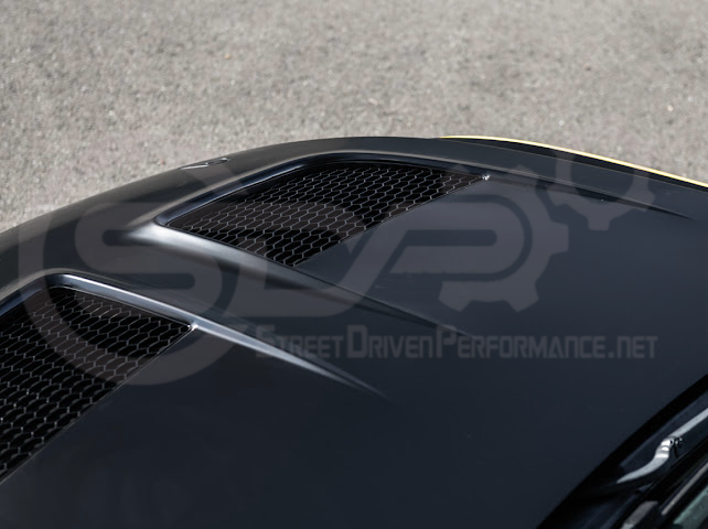 2018-2023 FORD MUSTANG S550 | GTD STYLE ALUMINUM FRONT AIR VENTED HOOD