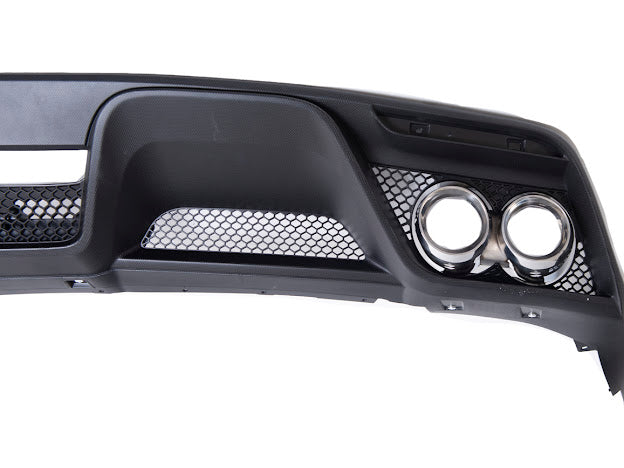2015-17 FORD MUSTANG | GT350 STYLE REAR BUMPER QUAD TIPS DIFFUSER