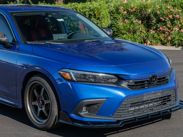 2022-UP HONDA CIVIC | SDP PERFORMANCE STYLE FRONT BUMPER LIP SPLITTER GROUND EFFECTS