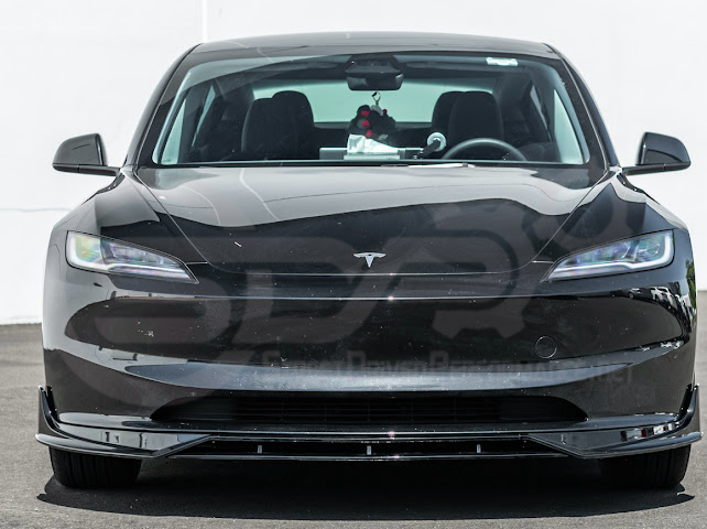 2024-UP TESLA MODEL 3 TRACK STYLE FRONT LIP SPLITTER GROUND EFFECTS