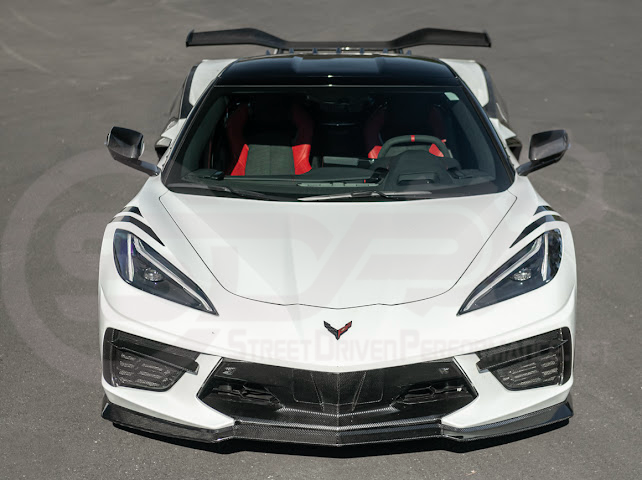 2020-Up Corvette C8 STINGRAY & Z51 | Z06 Z07 Package CARBON FIBER Front Bumper Lip Splitter Ground Effects