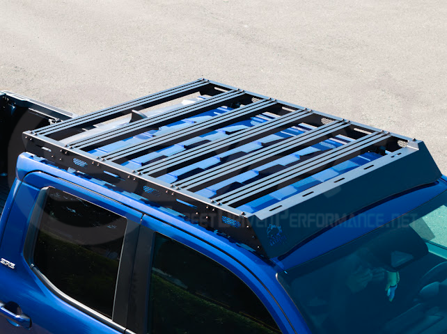 2016-2023 Toyota Tacoma | Extreme Off-Road Version 2 Carbon Steel Black Top Roof Rack Cargo Luggage Carrier