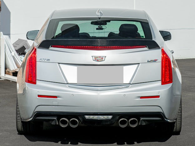 2016 - 2019 Cadillac ATS-V Sedan | Carbon Fiber SDP Style Rear Trunk Lid Spoiler Wing