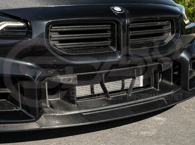 2023-Up BMW G87 M2 | TR Style 3PCS Carbon Fiber Front Bumper Splitter Lip Ground Effects