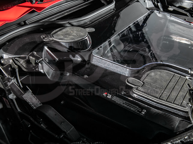 2020+ CORVETTE C8 CONVERTIBLE | HTC CARBON FIBER EXPOSED ENGINE BAY PANEL COVER REPLACEMENT