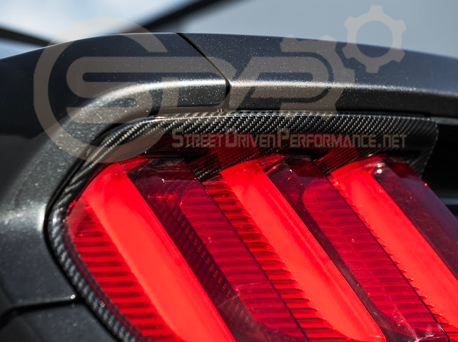 2018-2023 Ford Mustang | DRY CARBON FIBER Rear Tail Light Trim Bezel Cover Pair