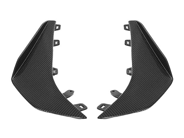 2023+ CHEVROLET CORVETTE C8 Z06 & E-RAY | Z07 PERFORMANCE PACKAGE CARBON FIBER LIP SPLITTER GROUND EFFECTS WITH CANARDS