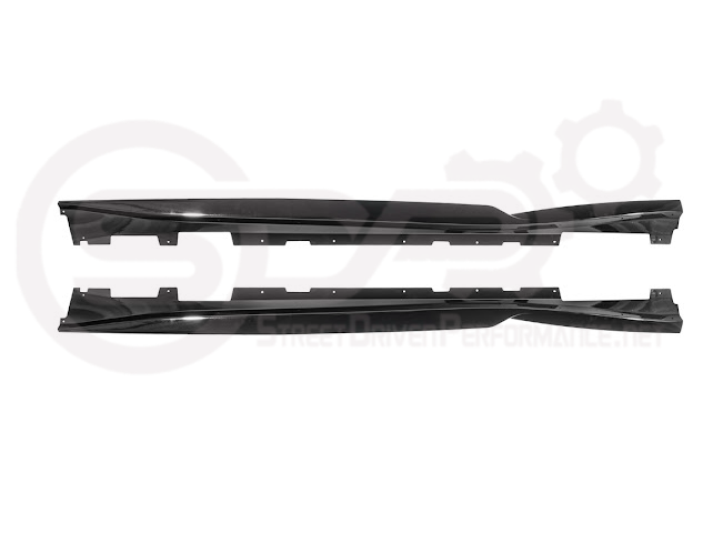 2016-2024 Camaro SS & 2019-2024 Chevrolet Camaro LT / LS / RS Models | SDP T6 Style GLOSSY BLACK Front Lip Splitter Side End Cap & Side Skirts Aero Kit