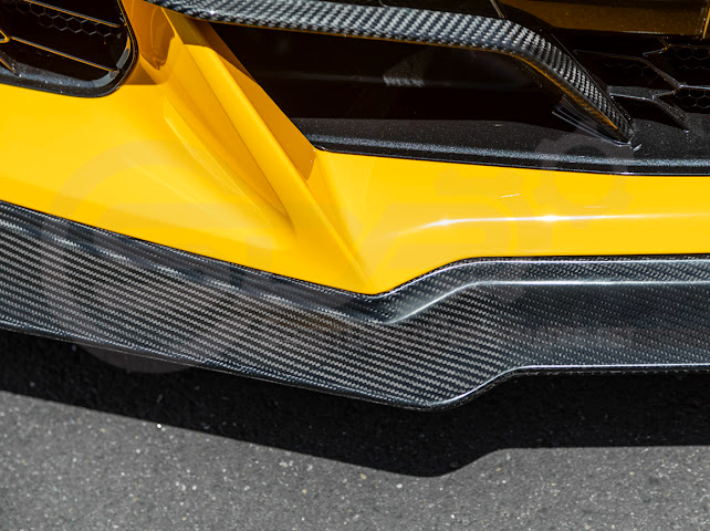 2023-UP CORVETTE C8 Z06 | Z07 EXTENDED PACKAGE CARBON FIBER FRONT LIP SPLITTER & CANARDS GROUND EFFECTS
