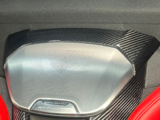 2020+ CORVETTE C8 CONVERTIBLE | CARBON FIBER INTERIOR WATERFALL SPEAKER GRILLE