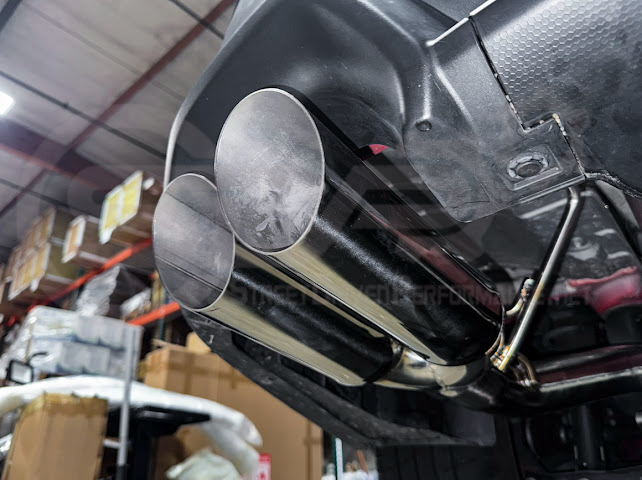 2022-PRESENT SUBARU WRX | MUFFLER DELETE BOSO AXLE BACK EXHAUST (CHROME OR BURNT BLUE TIPS)