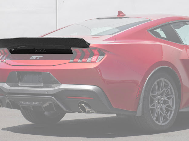 2024-UP FORD MUSTANG S650 | CARBON FIBER REAR TRUNK DUCKTAIL INTEGRATED WING SPOILER MODULE