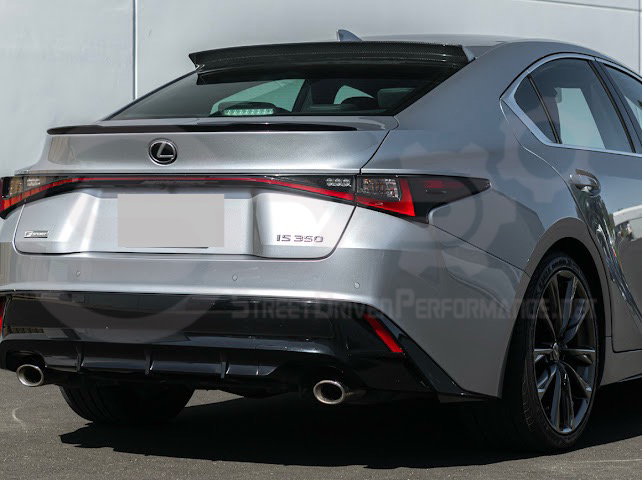 2021-UP LEXUS IS300 & IS350 | JDM PERFORMANCE STYLE CARBON FIBER ADD ON REAR ROOF TOP WINDOW SPOILER WING