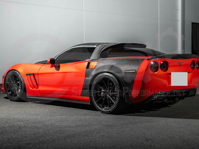 2005-2013 CHEVROLET CORVETTE C6 | SDP PERFORMANCE CARBON FIBER REAR ROOF WING LID SPOILER