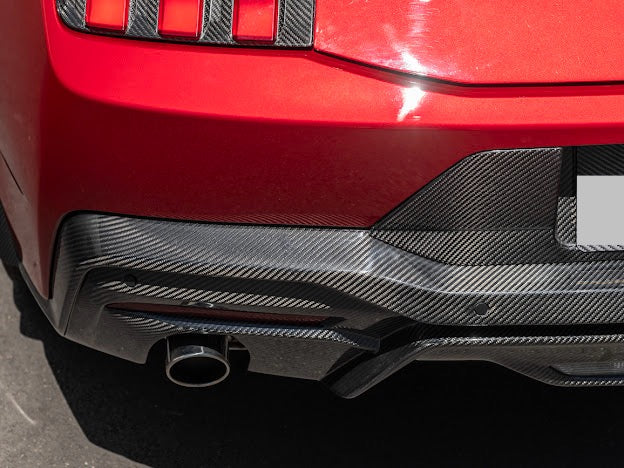2024-Up Ford Mustang S650 | GT Style CARBON FIBER Rear Bumper Diffuser