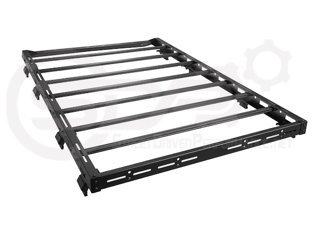 2018-UP JEEP WRANGLER JL & 2020-PRESENT JEEP GLADIATOR JT | CARBON STEEL BLACK TOP ROOF CARGO RACK (FULL & HALF LENGTH)