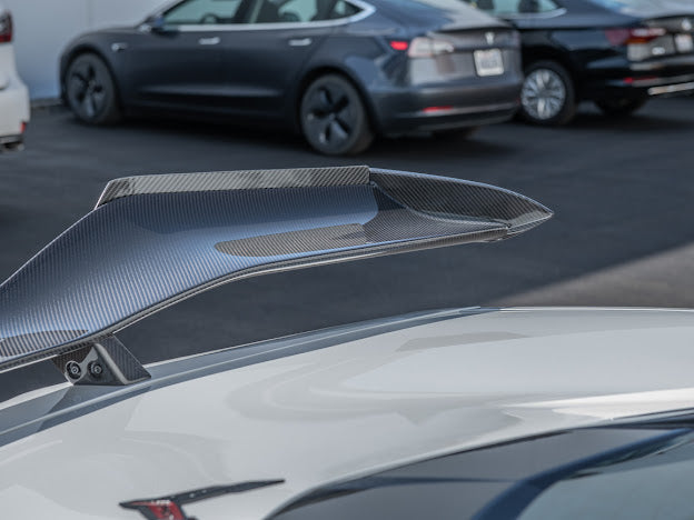 2020+ CORVETTE C8 Z06 | CARBON FIBER HIGH WING SPOILER *ADD-ON* WICKERBILL PAIR